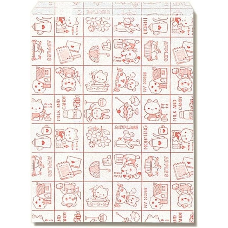 （まとめ買い）シモジマ HEIKO 紙袋 平袋 柄小袋 Rタイプ R-50 マイホーム 200枚 幅180x高230mm 006520800 [x3セット]