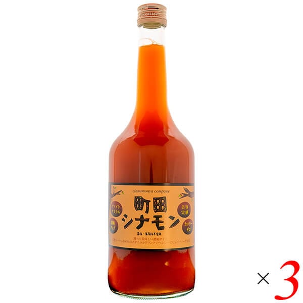 町田シナモン(濃縮タイプビン) 720ml 3本セット
