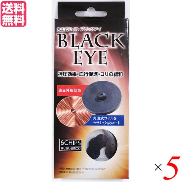 丸山式コイル ブラックアイ 6個入り 5個セット 一般医療機器 アンペールの法則 磁気 電流