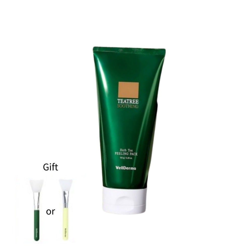 ハーブピーリングパック150g【ツヤ肌, 角質除去, ティーツリー,ヨモギ, 低刺激, 洗い流すパック】