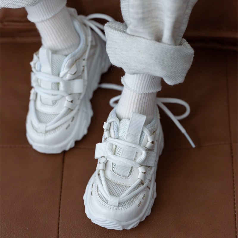 BJDドール用お靴 人形用スニーカー 白 MSD/SD/70cmサイズ球体関節人形用シューズ