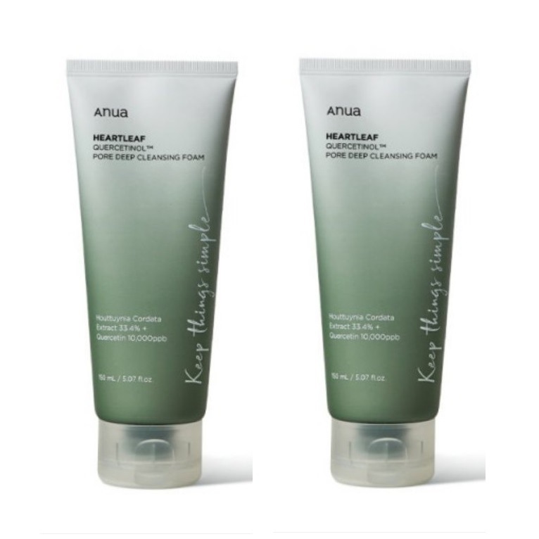 クレンジング ドクダミ クオセチノール 毛穴 ディープ クレンジングフォーム 150ml x 2EA