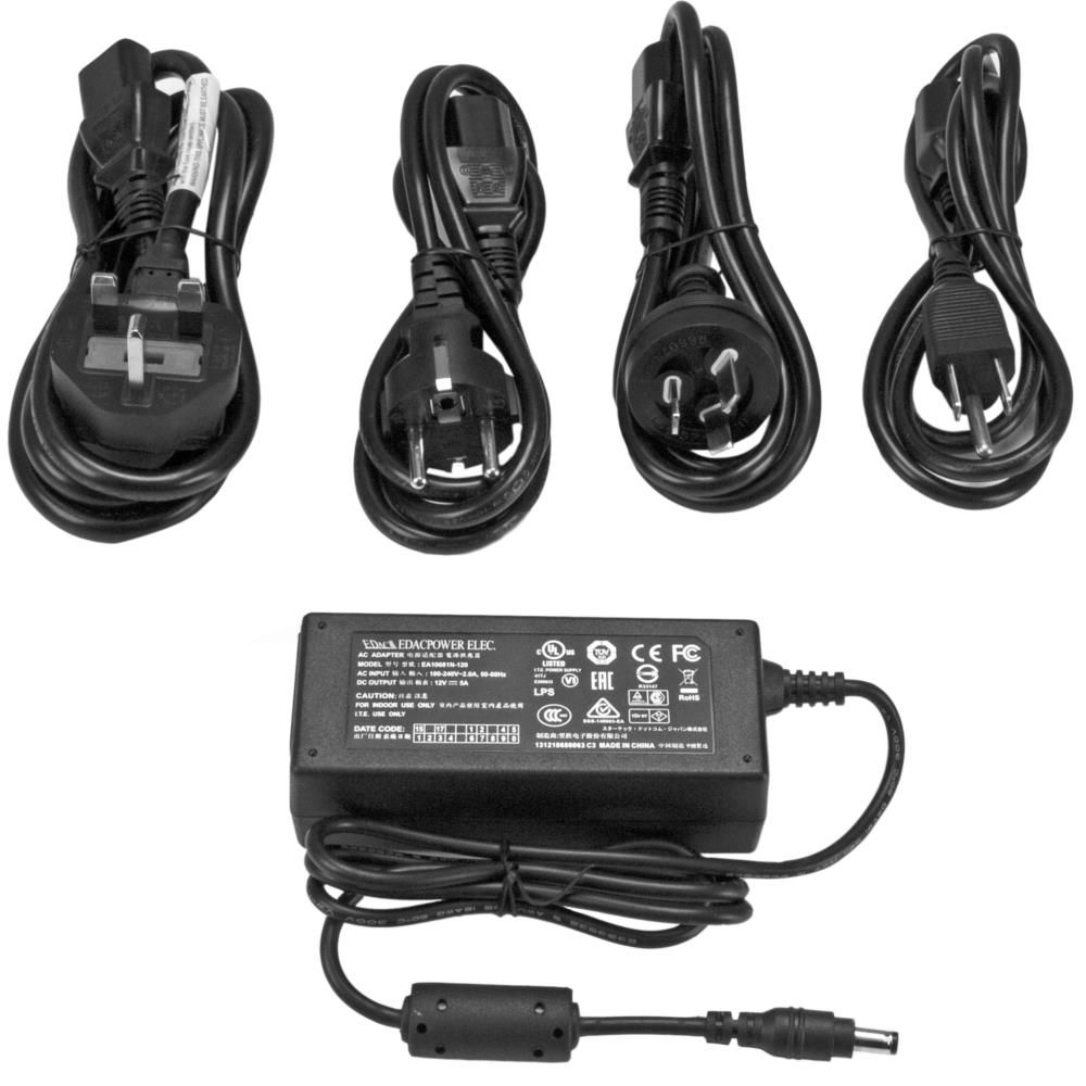 StarTech.com [SVA12M5NA] スペア用AC電源アダプター 12V/5A出力 交流