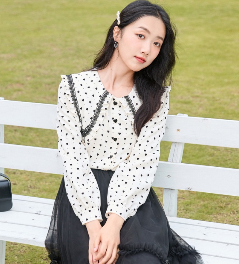 デート モテアイテム シャツ ブラウス 長袖 シフォン フリル リボン 可愛い きれいめ 上品 おしゃれ かっこいい 可愛い ラブリー キュート ガーリー クール モード系 セクシー