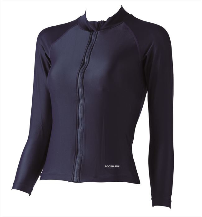 フットマーク 水着 すまいるスイムシリーズ 女子用 長袖 セパレーツ 上 3Lスクール水着 101589-3L コン【メール便】