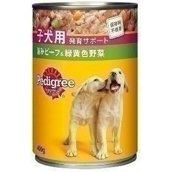 （まとめ買い）P14 子犬用 ビーフ&緑黄色野菜 400g 犬用缶詰 ドッグフード [x24]
