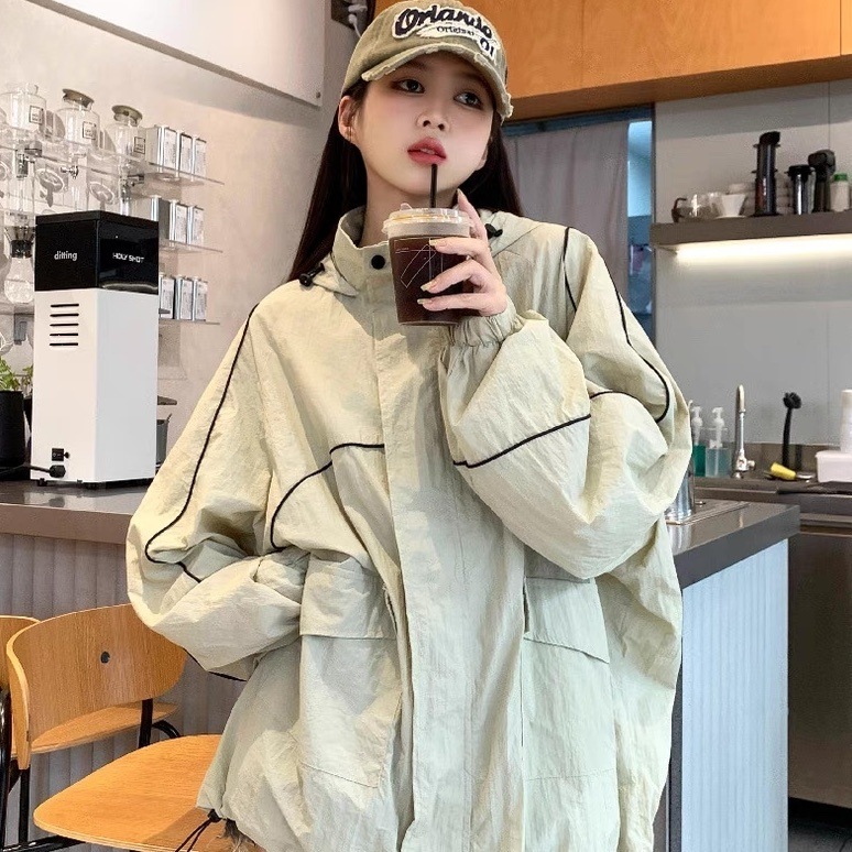 パーカー 長袖 フード フェミニン ストリート ポケット 前開き かわいい 大人可愛い シンプル カジュアル おしゃれ かっこいい こなれ感 ラフ メンズライク マニッシュ ボーイッシュ スポーティー