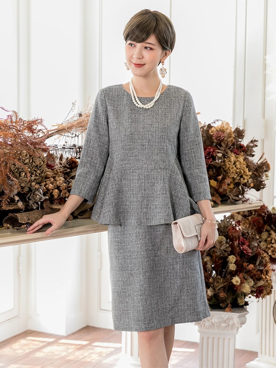 通勤 OL フォーマル ２点セット上下セットシンプル レディース カジュアル 無地 高級感 お呼ばれ 入学式 入園式 ミモレ丈 同窓会 エレガントセットアップ 上品 きれいめ おしゃれ 着痩せ20代3 6,996円