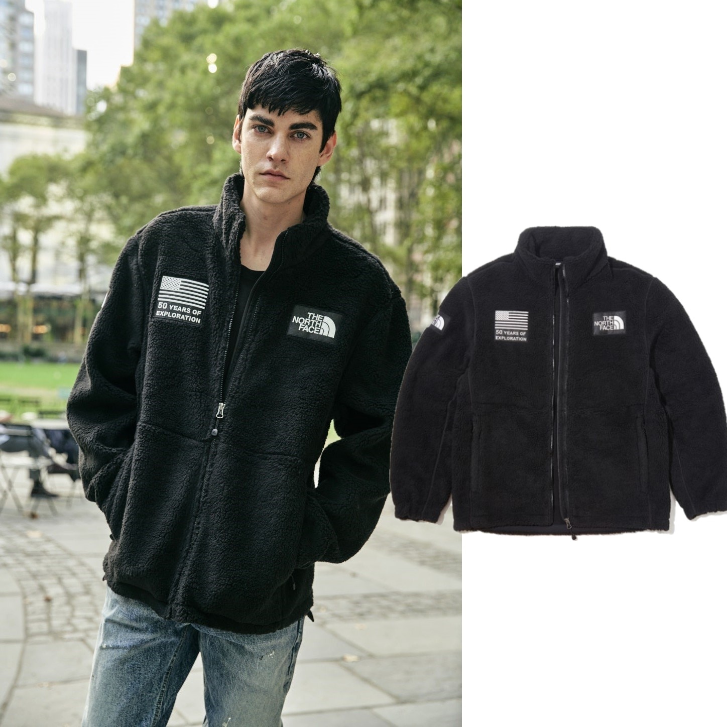 [最後の在庫 1枚] スノーシティ フリース ジャケット 男性ジャケット 冬スタイル 韓国ファッション