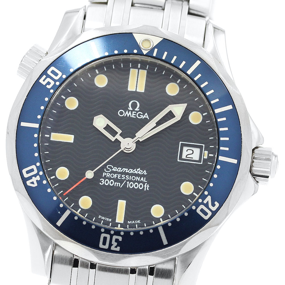 オメガ OMEGA 2561.80 シーマスター300 デイト クォーツ ボーイズ _886841【中古】