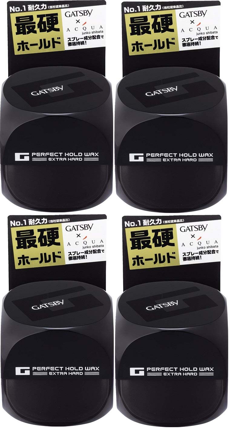 MANDOM(マンダム) まとめ買いGATSBY (ギャツビー) パーフェクトホールドワックス エクストラハード 60g×4個