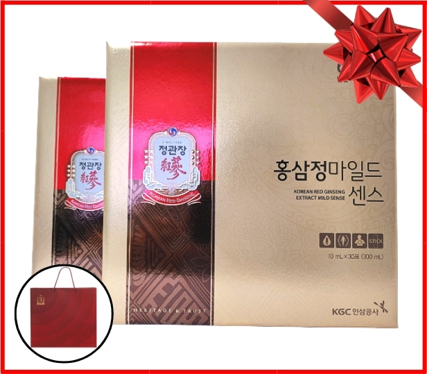 [韓国食品, 60日分] ホンサムジョンマイルドセンス2箱 (10ml*60包) mild sense 朝鮮人参.