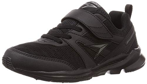 シュンソク スニーカー キッズ 男の子 女の子 白 黒 通学靴 幅広 軽量 1527cm 3E 2E SJJ 1840 1880 1440 6380 ブラック/ブラック 23.5 cm