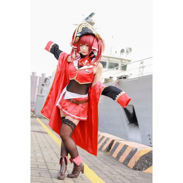【新品開催 即納】バーチャル　YouTuber　VTuber　宝鐘マリン コスプレ衣装 ウィッグ 靴 演出服 アニメ 仮装 コスチューム コミケ ハロウィン