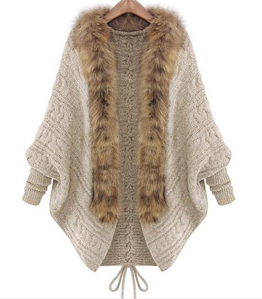 海外セレブ風 トップス カーディガン ロング ロング丈 袖あり 長袖 ボリューム袖 バックリボン 編み上げ ニット ファー かわいい 大人可愛い 大人 上品 おしゃれ お洒落 かっこいい 大人女子 こ