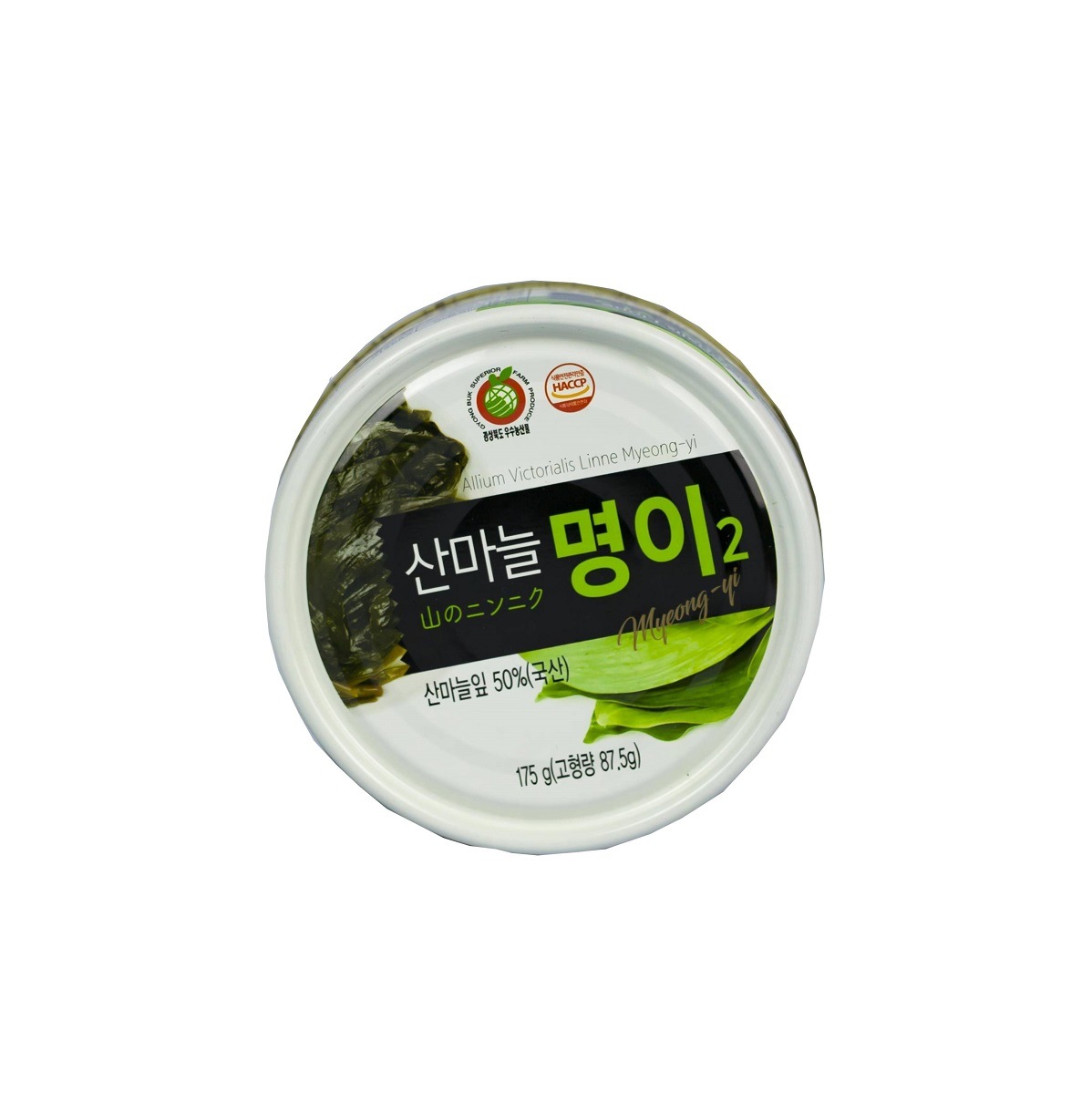 韓国産天然野菜 明にら（Allium victorialis linne）缶詰 おかず用