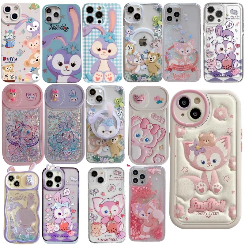 【1つ買うと10個もらえる】Disney StellaLou duffy iphone15ケース iPhone14ケース iphone13 ケース iphone12ケース iphone11ケース iP