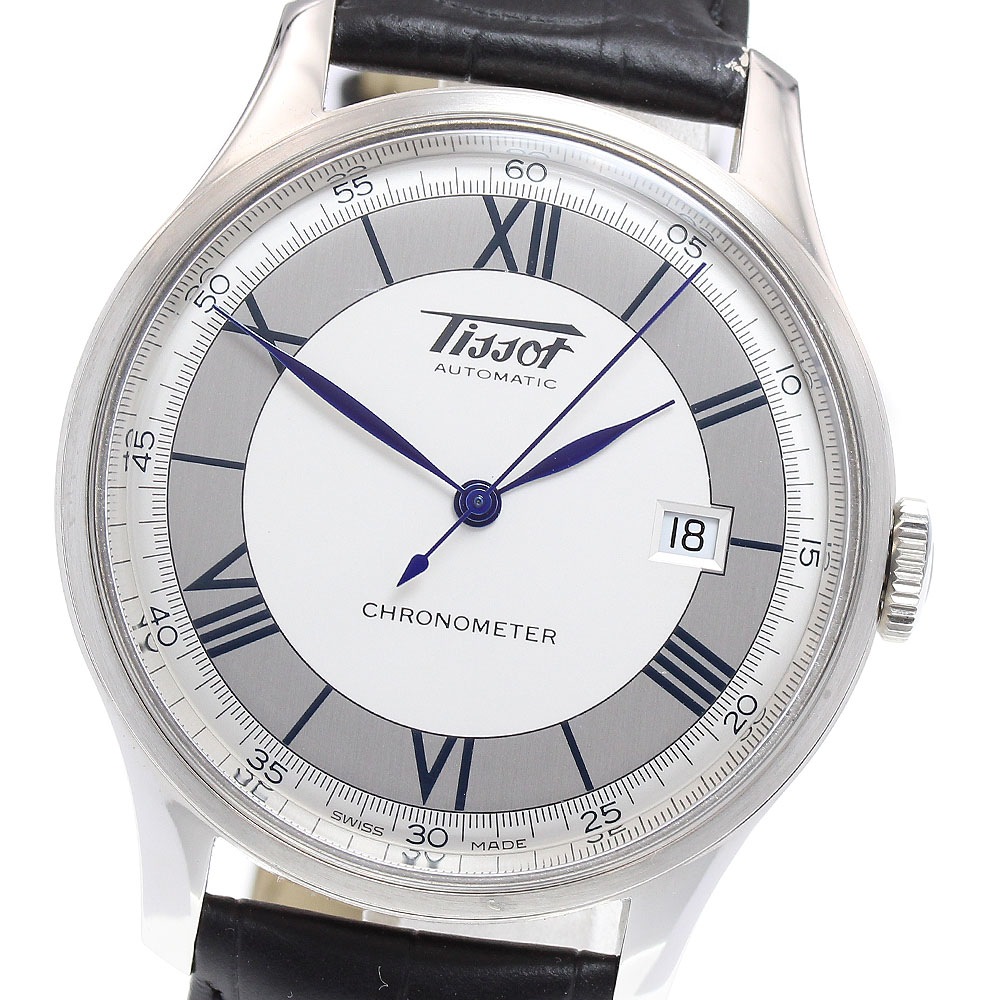 ティソ TISSOT T66.1.725.33 ヘリテージ ソブリン クロノメーター 自動巻き メンズ 美品 保証書付き_834917【中古】 49,860円