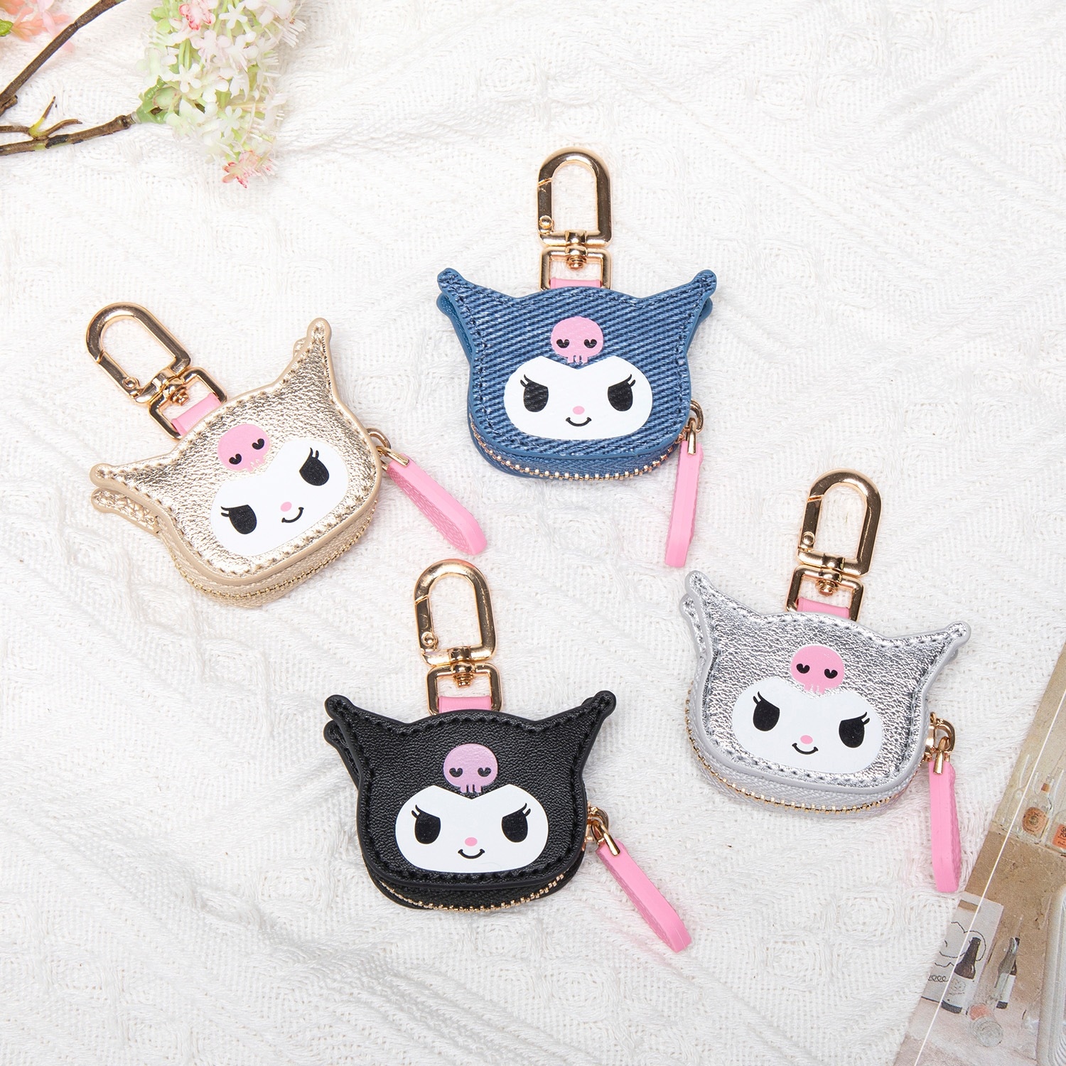 10個セット かわいいカラーキーホルダーミニキャラクターバッグストラップ女の子プレゼント