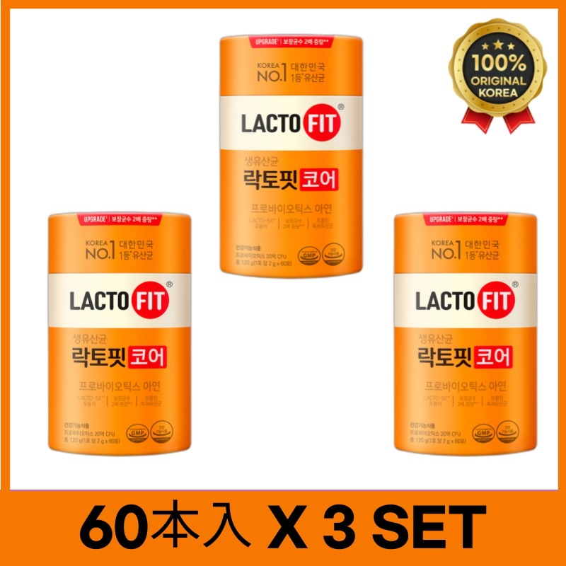 (60本入 x 3set) ラクトフィット生乳酸菌 コア / LACTO FIT PROBIOTICS CORE