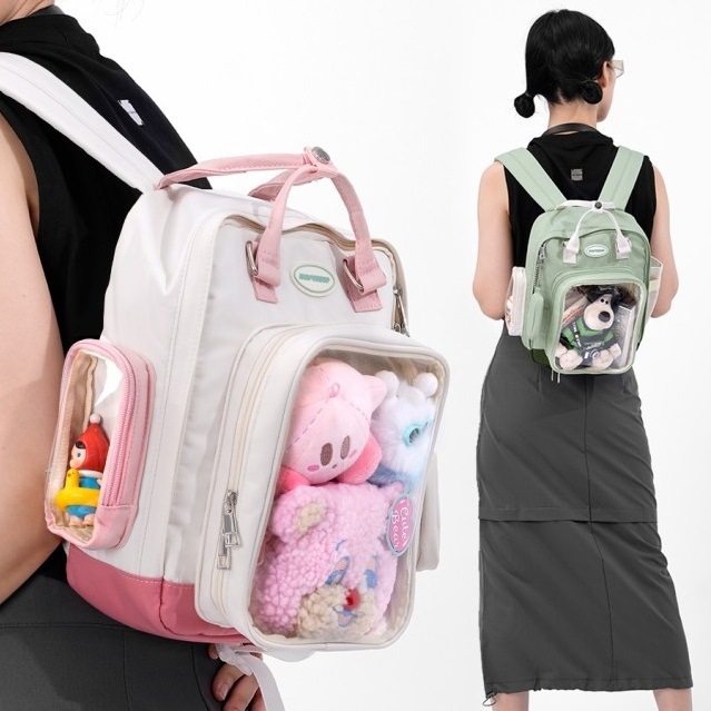 3色 痛バッグ 2WAY リュック＆ショルダー 痛バッグ トートバッグ リュックサック 見せバッグ 痛バ リュックサック 痛バッグ スクエア 痛リュック 推し活 デコ