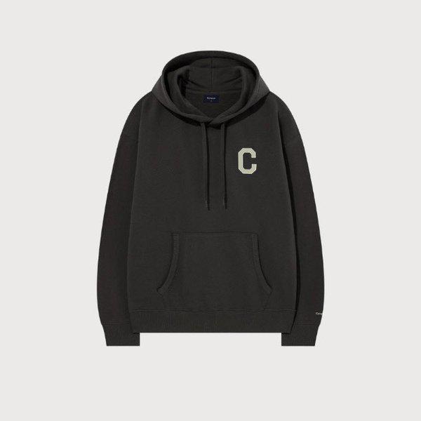 フーディー CQK CO2503HD03-CH C ロゴ フーディー チャコール