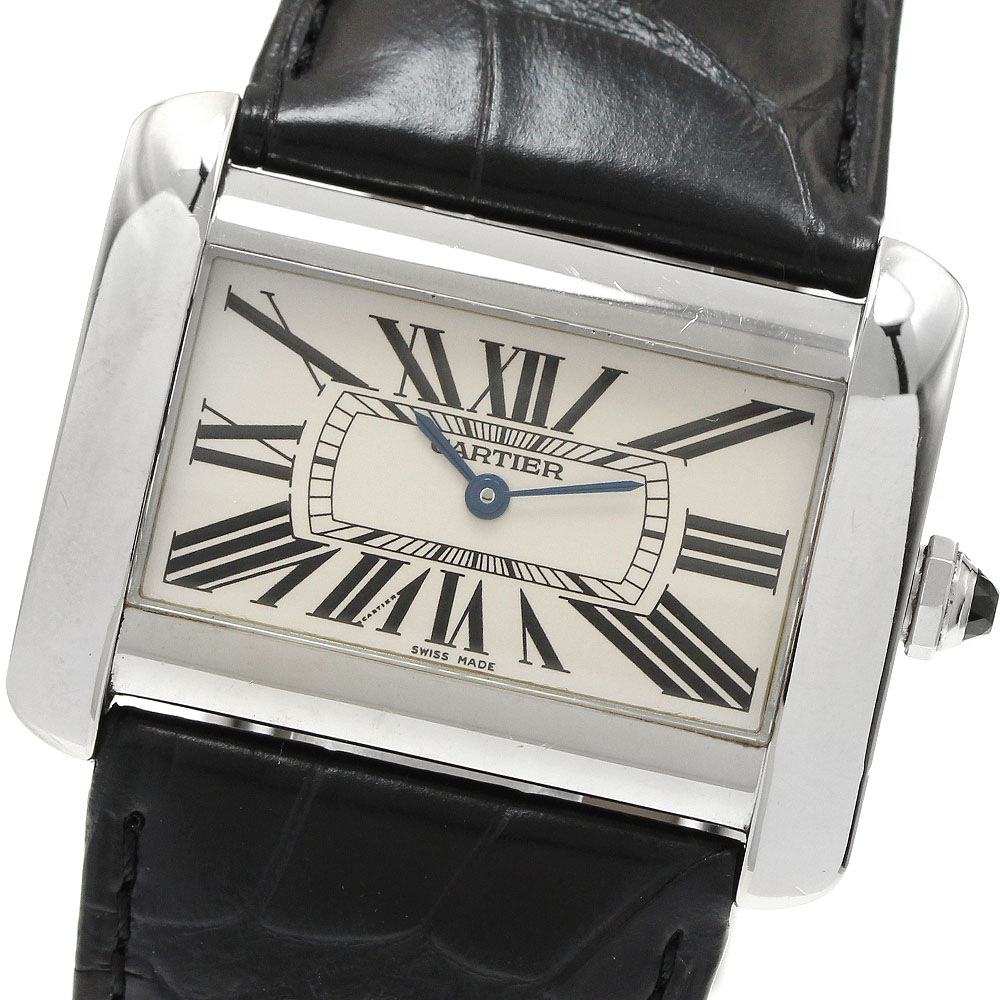 カルティエ CARTIER W6300655 タンクディヴァンLM クォーツ メンズ _954271【中古】