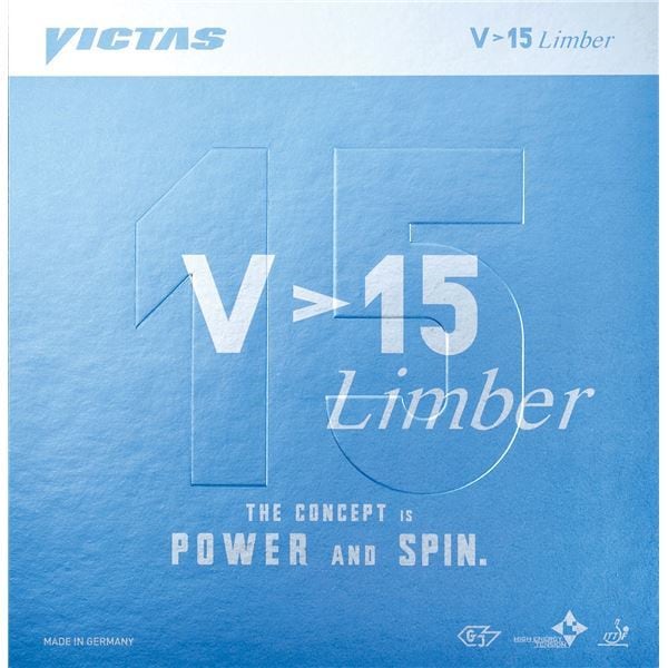 ヤマト卓球 VICTAS（ヴィクタス） 裏ソフトラバー V15 リンバー 020451 ブラック MAX