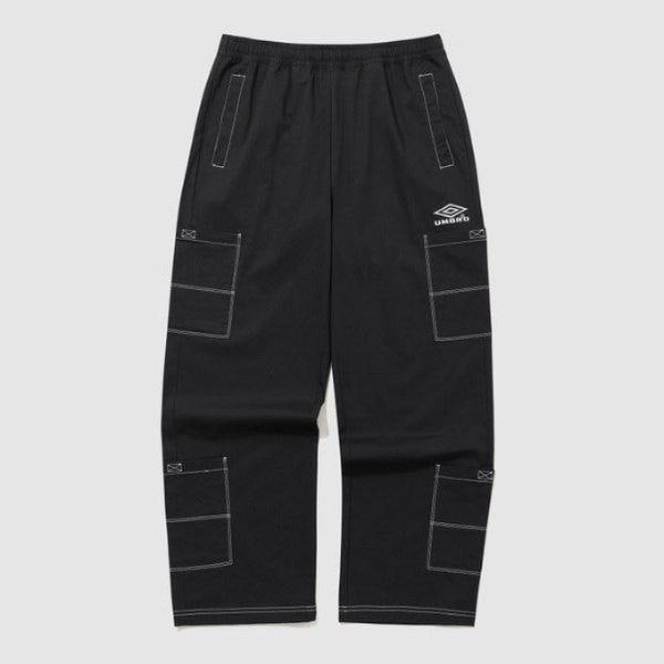 M パンツ CQK UQ221CPT59-BLK クリスピータスランワイドカーゴパンツ / BLACK
