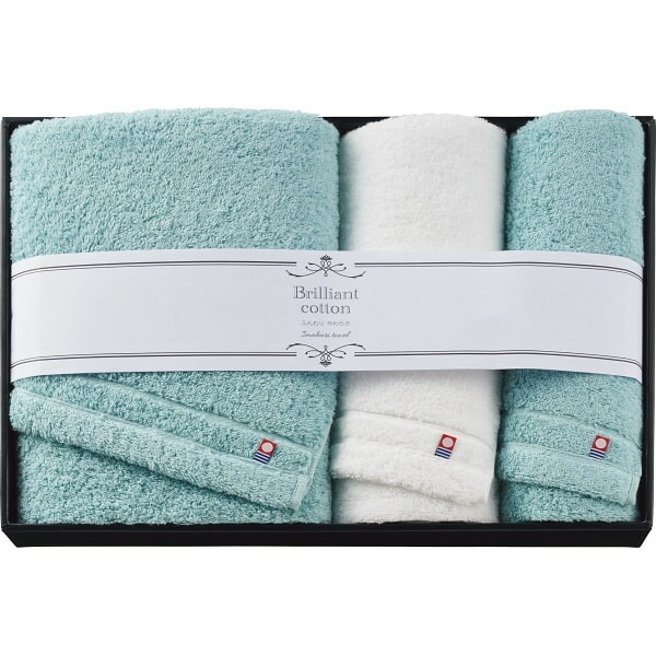 （ギフト）ブリリアントコットン バス/フェイスタオル2枚セット