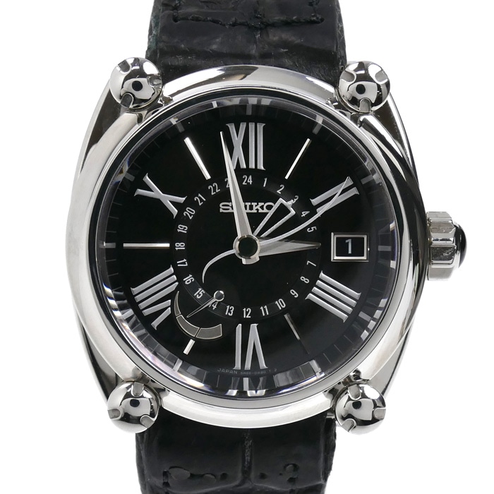 SEIKO セイコー ガランテ GMT スプリングドライブ 腕時計 自動巻き SBLA047/5R66-0AC1 メンズ 中古