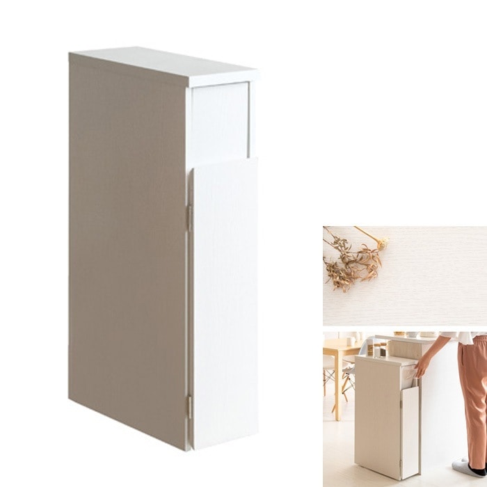 スリムダストボックス Santia サンティア DB-F170-WH ホワイト ゴミ箱