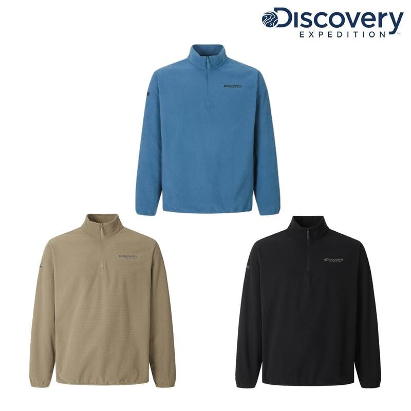 [25F/W] 新商品 DMZT7A056 メンズ グリッド フリース ハーフジップTシャツ