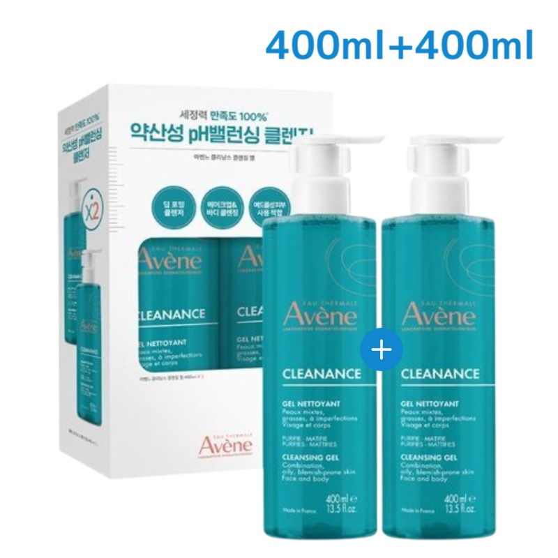 クリナンス クレンジングジェル 400ml+400ml /弱酸性/脂性/水分/ジェルクレンザー