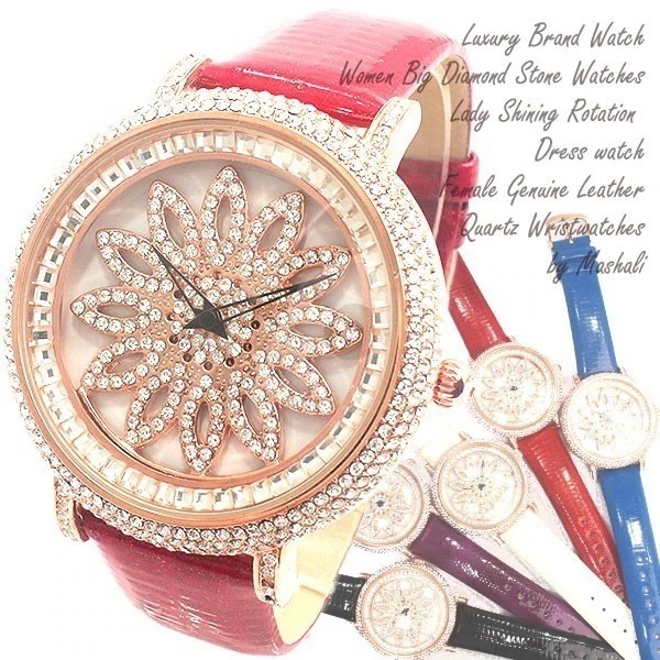 腕時計 文字盤が回る ぐるぐる時計 スピナー シチズンMIYOTAムーブメント 革ベルト RT003