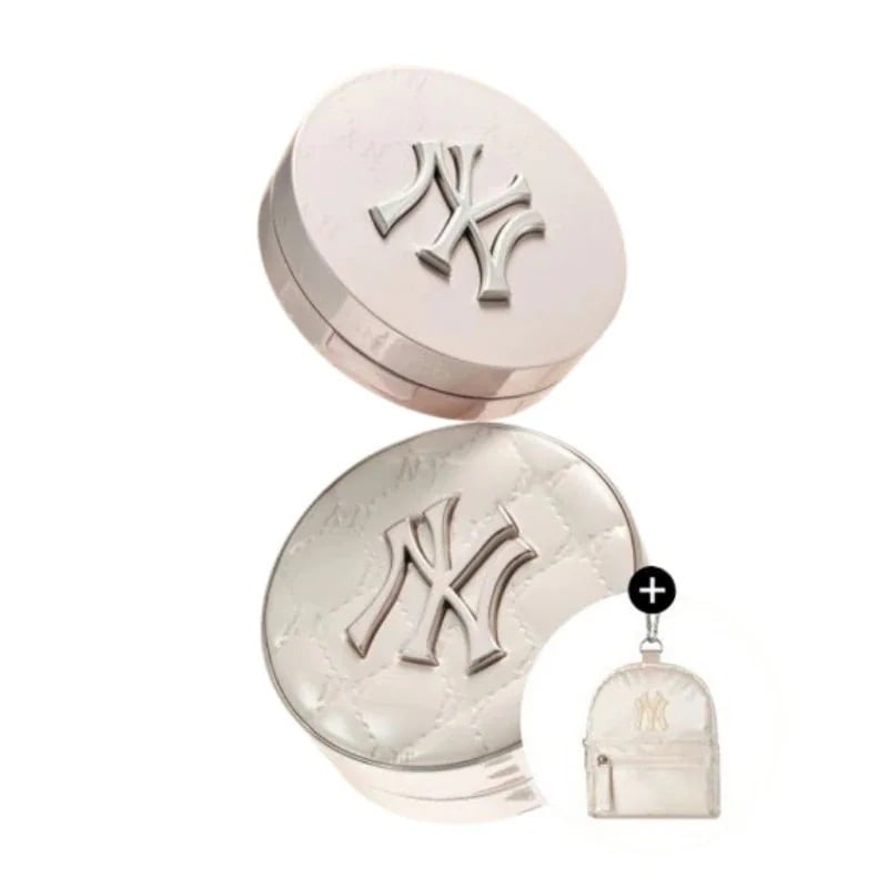 (+バックパックキーリング贈呈)カバーリシャスアルティメットホワイトクッション ケース+リフィル+パクト #MLB cream glaze edition