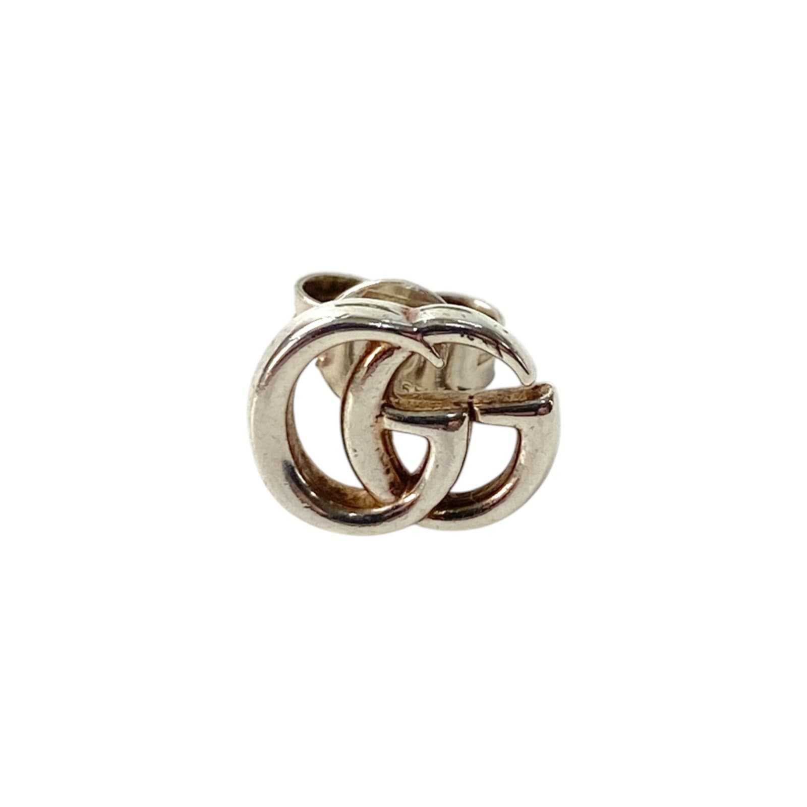 グッチ GUCCI レディース GG ピアス 片耳 Ag925 シルバー