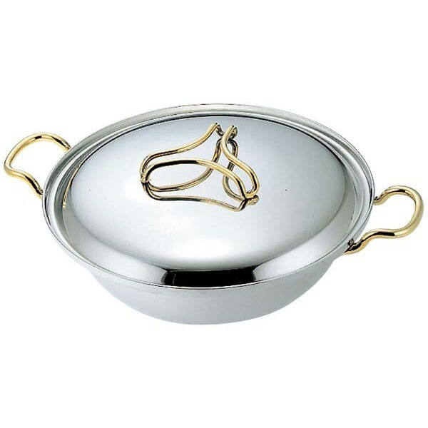 本間製作所 在庫処分特価 プロデンジ ちり鍋（取手・つまみ金仕上）27cm