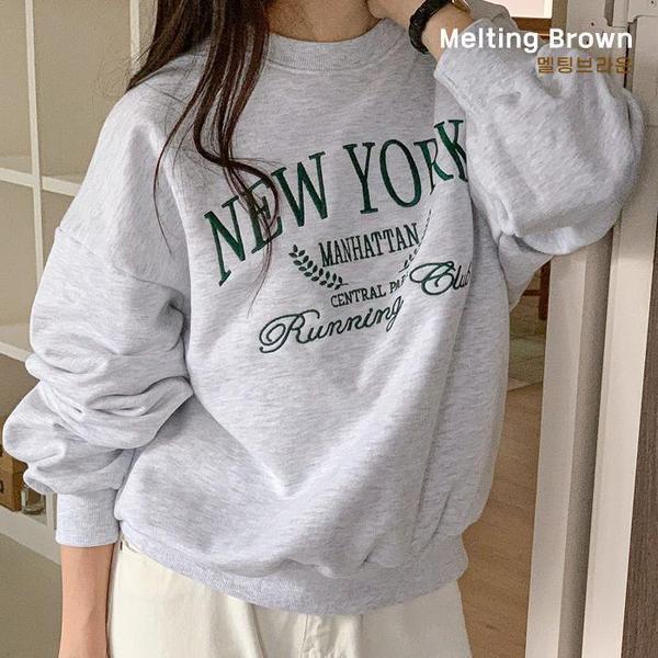 レディースセミクロップドマンツーマンTシャツ yk25