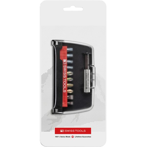 PB SWISS TOOLS ピービースイスツールズ 10本組 ショートタイプ ドライバービット ケース付 C6.702BCCN