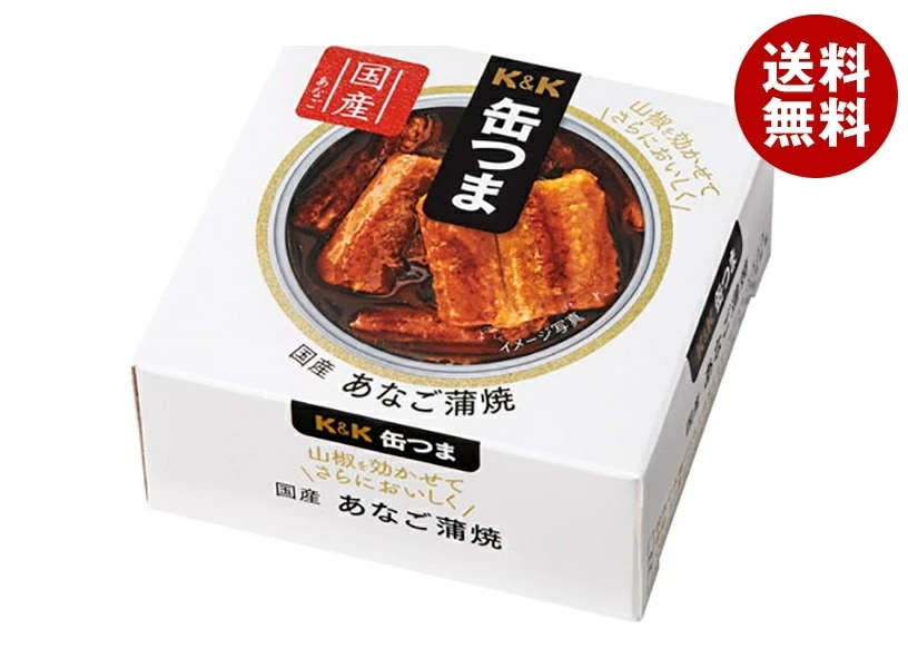 国分 K&K 缶つま 国産あなご蒲焼 80g×6個入×(2ケース) メーカー 問屋直送