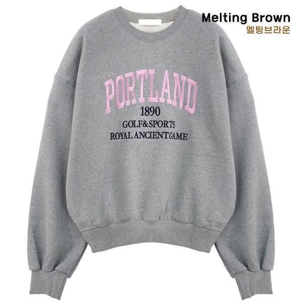 レディースセミクロップドマンツーマンスウェットPL25