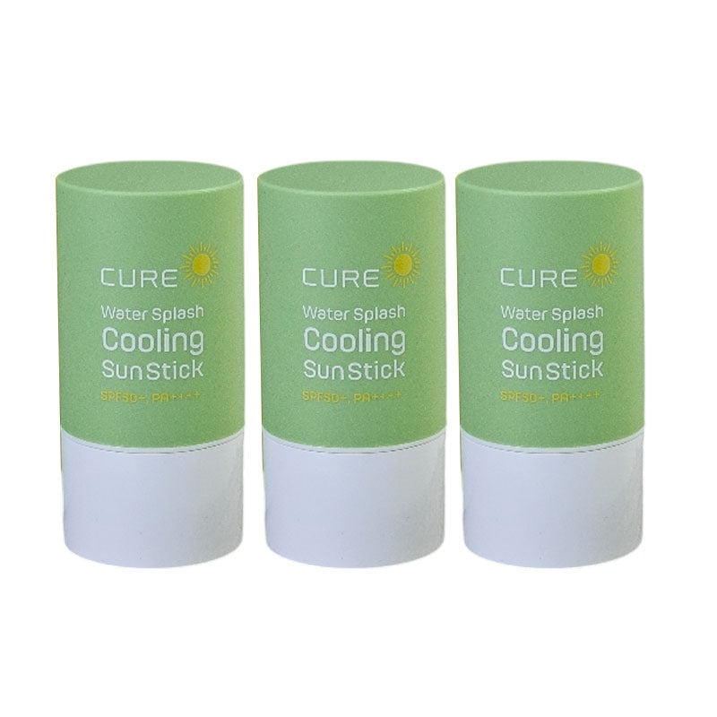 キュアウォータースプラッシュクーリングサンスティックSPF50+ PA++++23g3個