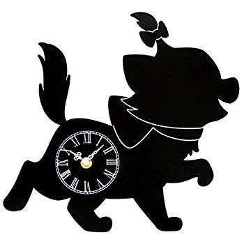【超お買い得！】 ディズニー 2022春夏新作 掛け時計 マリー メタルフレーム DIC-019-DL-MR1 ブラック