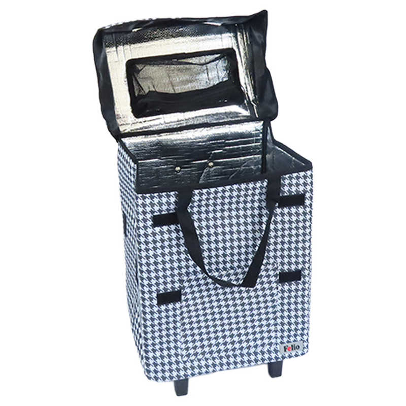 富士商　スマートショッピングバッグエッグホルダー付 FELIO ハウンドトゥース　F21806 7,700円