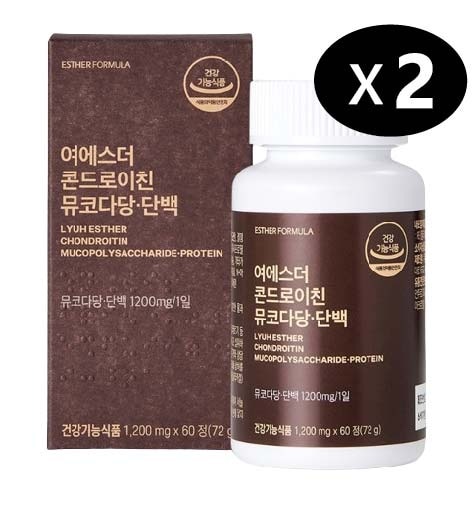 小軟骨コンドロイチンムコ多糖·たんぱく 1200mg x 60錠 (72g)