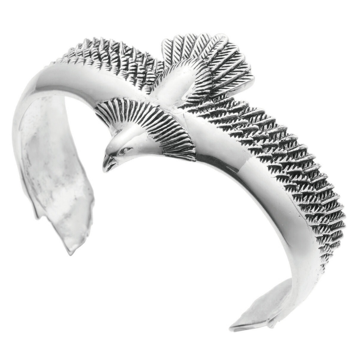 バングル メンズ シルバー925 イーグル 鷲 鳥 シルバー かっこいい ネイティブ