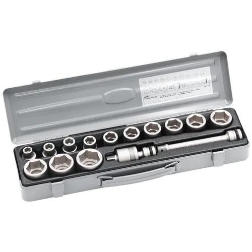 【メーカー直送品】TONE インパクト用ソケットセット(樹脂トレー付) 15pcs 差込角12.7mm NV4132