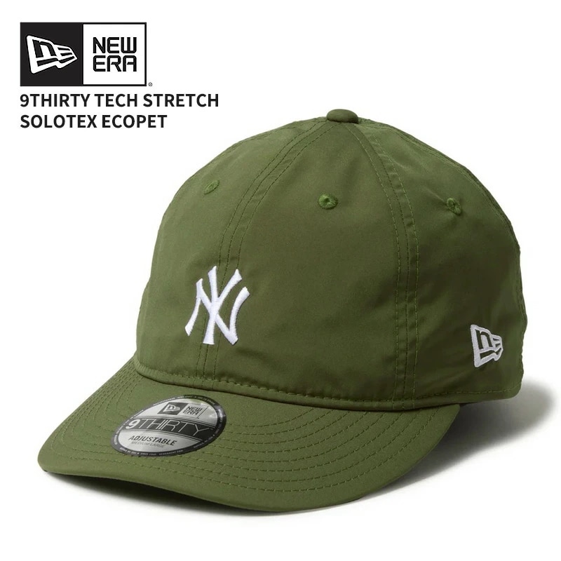 ニューエラ ユニセックス 撥水 キャップ NEW ERA 9THIRTY Tech Stretch SOLOTEX ECOPET ヤンキース オリーブ 帽子 14668967 5,405円