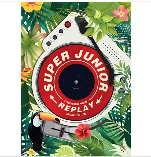 [el359] [キット形態] SUPER JUNIOR - 正規8集リパッケージReplay [キノアルバム]未開封新品